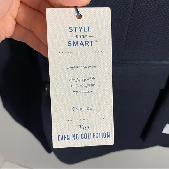 Ryan Seacrest The Evening Collection Men’s Navy Suit Jacket - Picture 3 of 5